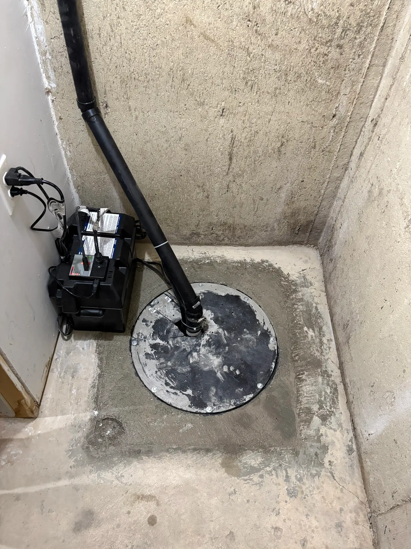 Cover new pump and complete